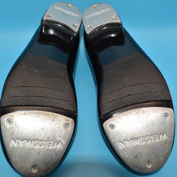 Girls Weissman Black Patent Tap Shoes Sz 3.5 Y Pre-owned - Picture 6 of 6